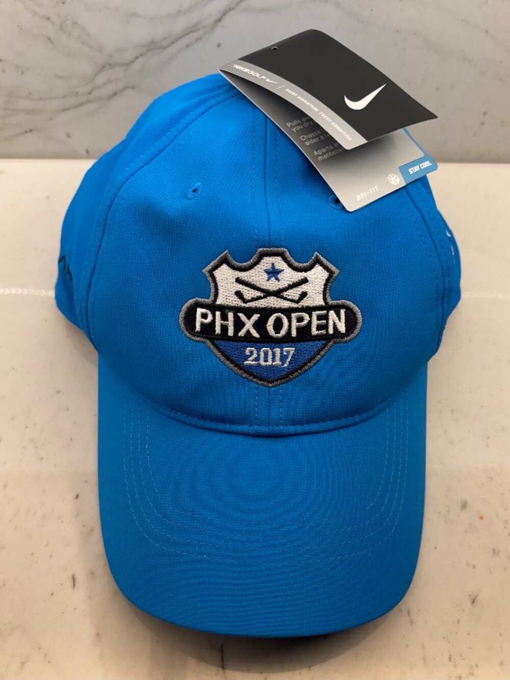 Nike DRI-FIT Legacy 91 PGA Golf Hat PHX Open 2017 Blue Velcro Adjustable Cap NWT